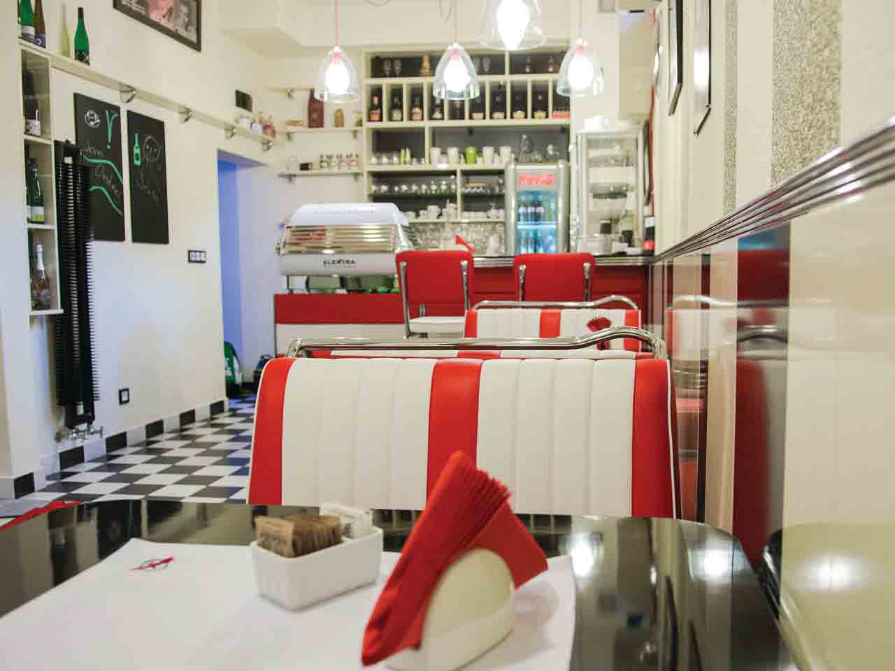 American 1950s retro diner furniture project from France retro diner